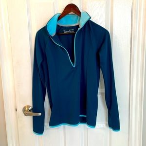 EUC Under Armour zip-up running shirt